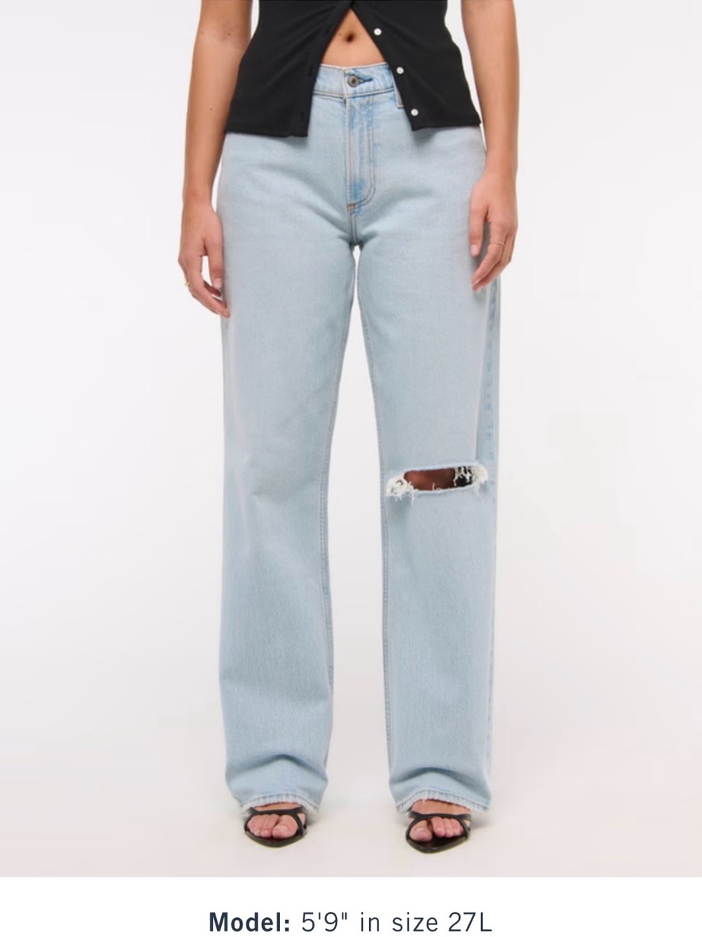 Abercrombie Low-Rise Baggy Jeans - Women